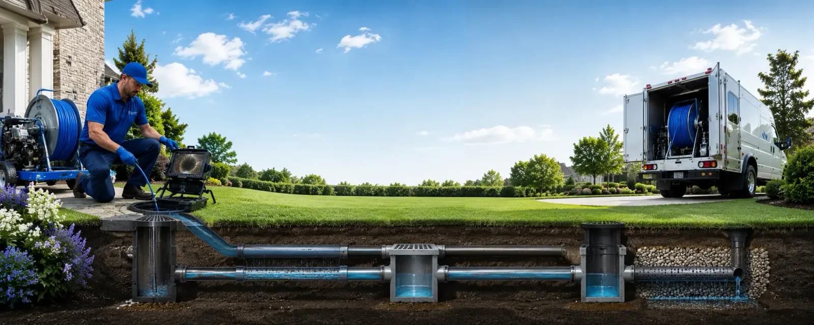 Outdoor drain cleaning information for Ward, AR